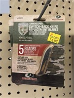 4 5-PACKS OF GAMEKEEPER REPLACEMENT BLADES