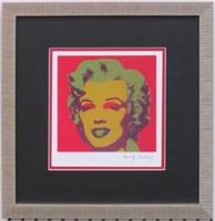 Marilyn Monroe Print Plate Sign By Andy Warhol