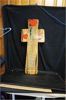 Handmade Wooden Art Work Cross by Lewis Thomas