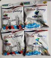 Lot of 4 Britain Gummy Candies