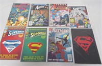 8 Batman & Superman Comic Books