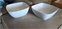 2 Company's Coming Porcelain Serving Bowls 9".