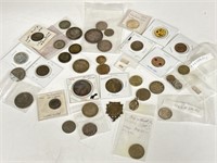 Selection of Foreign Silver Coins & Other Coins