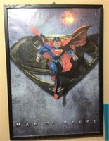 Superman "Man of Steel" Framed Poster