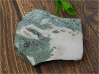 GREEN ZEBRA ROCK STONE LAPIDARY SPECIMEN