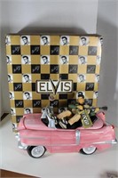 Vintage Elvis & Car Cookie Jar 17 x 10 x 7 in Box