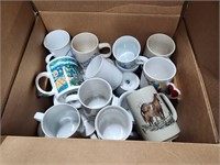 Box of Misc Coffee Mugs