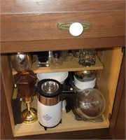 Cabinet and drawer contents
