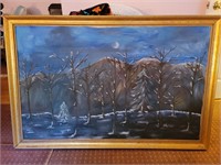 Large landscape painting