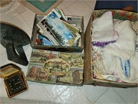 Hankies, postcards, etc