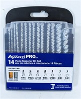 NEW Avanti Pro 14PCS Masonry Bit Set