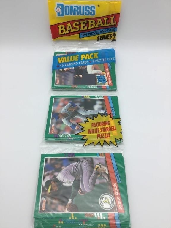 1991 Donruss Baseball Puzzle and Cards