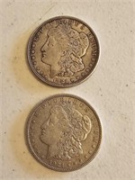 2-1921 MORGAN SILVER DOLLARS