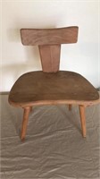 Mid century modern child’s wooden chair