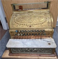 Antique National Brass Cash Register R23