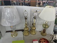 4 lamps ( brass)