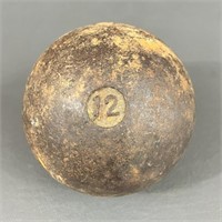 Vintage Cast Iron 12lb Shot Put Ball