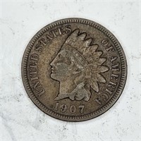 1907 XF-AU Indian Head Cent