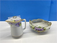 Hand Painted Nippon - Includes Footed Candy Dish