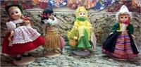 J - LOT OF 4 COLLECTIBLE DOLLS (K68)