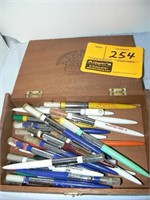 AGRICULTURAL ADVERTISING PENS IN CIGAR BOX