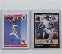 Two (2) Barry Bonds Cards (Score + Pinnacle)