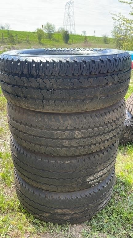 Set of four truck tires