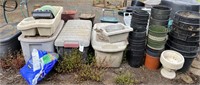 Large Quantity of Assorted Planters/Pots/Tubs