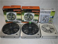 3 Portable fans