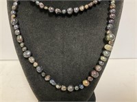 Cultured Freshwater Colored Pearls 34in Necklace
