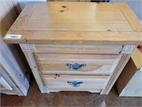 2 DRAWER PINE NIGHT STAND