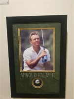 Arnold Palmer Framed & Signed Golf Ball