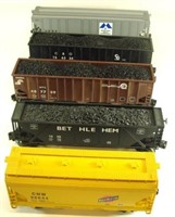 (5) LIONEL HOPPER CARS