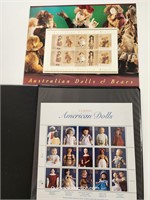 1996 Issued Stamps American & Australian Dolls & B