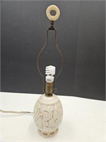 VTG 1930's Aladdin Lamp Ivory Alacite Glass w Finl