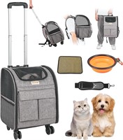 VEVOR Dog Backpack Carrier with Wheels  18lbs