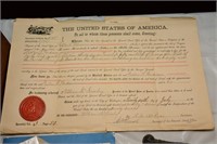 Homestead certificate dated 1897