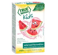 Qty 12 True Lemon Kids Wild Watermelon Drink 10Pk