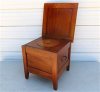 THE MAX WOGHER & SON CO. WOOD COMMODE