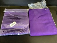 2 New purple table clothes 90"x32"