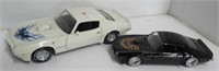 (2) Diecast 1973 Firebirds. One is Made By Sunny