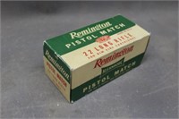 VINTAGE BRICK OF REMINGTON PISTOL MATCH .22LR