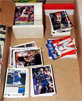 Approx 400 N B A & M L B Assorted Player Cards Lot