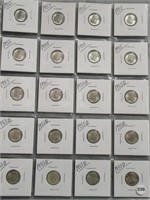 (20) Nice Roosevelt Silver Dimes. Dates: (10)