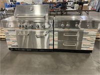 KITCHEN-AID GRILL WITH 2 PROPANE GAS BURNERS