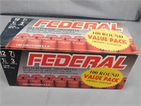 Ammunition: 12 ga. Federal 7.5 shot, 1 1/8 ounce,