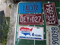 a variety Different license plates