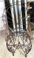 Vintage Fancy Wrought Iron Garden/Childs Chair