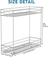 Pull Out Cabinet Organizer (7" W x 21" D x 17" H