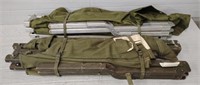 (2) Military Style Camping Cots